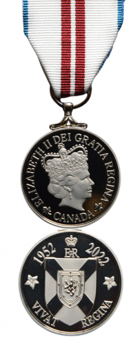 QEII platinum medal By Lieutenant Governor of Nova Scotia